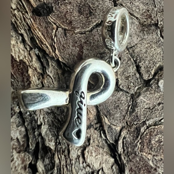 New Authentic Chamilia Charm Breast Cancer Give Back Pink Ribbon 2020-0758 - Picture 3 of 5